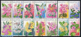 Malaysia 2000 Flowers 14v [+] + [++++], Mint NH, Nature - Flowers & Plants - Other & Unclassified