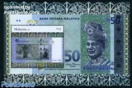 Malaysia 2010 Banknotes S/s, Mint NH, Various - Money On Stamps - Coins