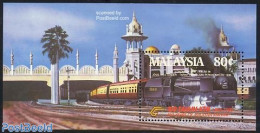 Malaysia 1985 Railways S/s, Mint NH, Transport - Railways - Treni
