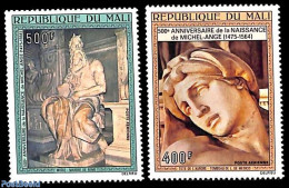 Mali 1975 Michelangelo 2v, Mint NH, Art - Michelangelo - Paintings - Mali (1959-...)