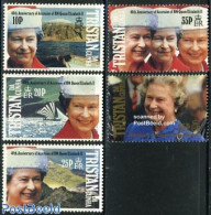 Tristan Da Cunha 1992 Accession 40th Anniversary 5v, Mint NH, History - Transport - Kings & Queens (Royalty) - Ships A.. - Koniklijke Families