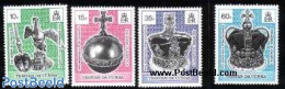 Tristan Da Cunha 1993 Coronation 40th Anniversary 4v, Mint NH, History - Kings & Queens (Royalty) - Koniklijke Families