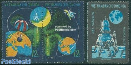 Vietnam 1971 Luna 16 3v, Mint NH, Transport - Space Exploration - Autres & Non Classés