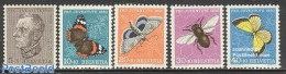 Switzerland 1950 Pro Juventute 5v, Mint NH, Nature - Bees - Butterflies - Insects - Unused Stamps