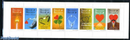 Belgium 1999 Greeting Stamps 8v In Booklet, Mint NH, Various - Stamp Booklets - Greetings & Wishing Stamps - Ungebraucht