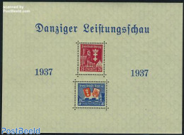 Germany, Danzig 1936 Danziger Leistungsschau S/s, Mint NH, History - Coat Of Arms - Sonstige & Ohne Zuordnung