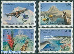 France 1997 National Parks 4v, Mint NH, Nature - Animals (others & Mixed) - Birds - Flowers & Plants - National Parks - Neufs