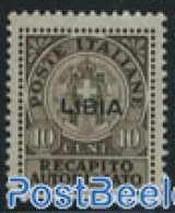 Italian Lybia 1941 Recapito 1v, Unused (hinged) - Libye