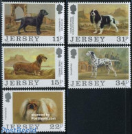 Jersey 1988 Dogs 5v, Mint NH, Nature - Dogs - Jersey