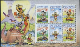 Slovenia 1998 Comics S/s, Mint NH, Nature - Prehistoric Animals - Turtles - Art - Comics (except Disney) - Vor- U. Frühgeschichte