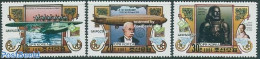 Korea, North 1981 Naposta 3v, Mint NH, History - Transport - Aircraft & Aviation - Zeppelins - Flugzeuge