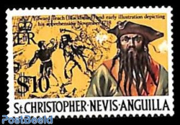 St Kitts/Nevis/Anguilla 1974 Definitive $10 1v, Mint NH, History - History - Altri & Non Classificati