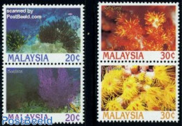 Malaysia 1995 Corals 2x2v [:], Mint NH, Nature - Sonstige & Ohne Zuordnung