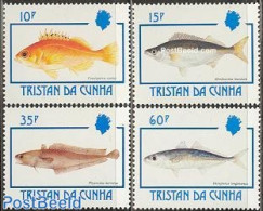 Tristan Da Cunha 1992 Fish 4v, Mint NH, Nature - Fish - Fishes