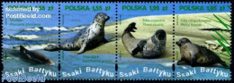 Poland 2009 Baltic Sea Mammals 4v [:::], Mint NH, Nature - Animals (others & Mixed) - Sea Mammals - Nuevos