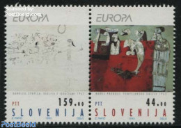 Slovenia 1993 Europa, Modern Art 2v [:], Mint NH, History - Europa (cept) - Art - Modern Art (1850-present) - Slowenien