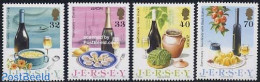 Jersey 2005 Europa, Gastronomy 4v, Mint NH, Health - History - Nature - Transport - Food & Drink - Europa (cept) - Fis.. - Food