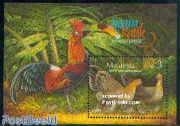 Malaysia 2001 Poultry S/s, Mint NH, Nature - Birds - Poultry - Andere & Zonder Classificatie