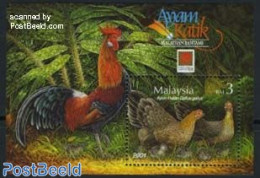 Malaysia 2001 Philanippon S/s, Mint NH, Nature - Birds - Poultry - Philately - Sonstige & Ohne Zuordnung