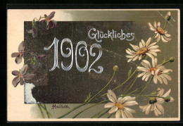 Künstler-AK Alfred Mailick: Margeriten Und Veilchen, Glückliches 1902  - Mailick, Alfred