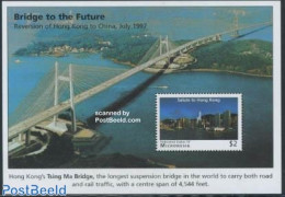 Micronesia 1997 Hong Kong To China S/s ($2), Mint NH, Art - Bridges And Tunnels - Bruggen