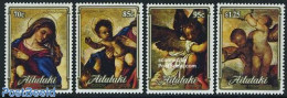 Aitutaki 1989 Christmas, Titian Paintings 4v, Mint NH, Religion - Christmas - Art - Paintings - Weihnachten