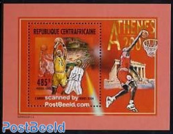 Central Africa 2004 Olympic Games/basketball S/s, Mint NH, Sport - Basketball - Olympic Games - Pallacanestro