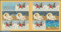 Slovenia 2000 Christmas Booklet, Mint NH, Religion - Christmas - Stamp Booklets - Noël