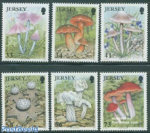 Jersey 2005 Mushrooms 6v, Mint NH, Nature - Mushrooms - Mushrooms