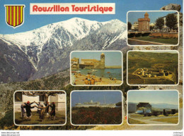 66 ROUSSILLON Touristique Multivues N°5042 Perpignan Collioure Salses Le Lydia Barcarès Four Odeillo VOIR DOS - Port Barcares