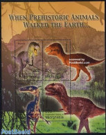 Micronesia 2004 Preh. Animals 4v M/s, Allosaurus, Mint NH, Nature - Prehistoric Animals - Vor- U. Frühgeschichte