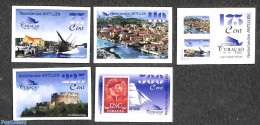 Netherlands Antilles 1999 History Of Curacao 5v Imperforated, Mint NH, History - Transport - History - Stamps On Stamp.. - Sellos Sobre Sellos