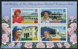 Montserrat 2000 Queen Mother S/s, Mint NH, History - Kings & Queens (Royalty) - Königshäuser, Adel