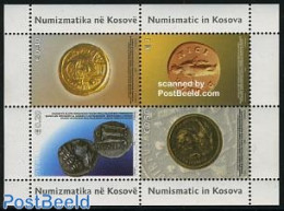 Kosovo 2006 Coins 4v M/s, Mint NH, Various - Money On Stamps - Monete