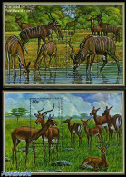 Rwanda 1975 Animals 2 S/s, Mint NH, Nature - Animals (others & Mixed) - Other & Unclassified