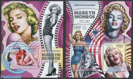 Central Africa 2011 Marilyn Monroe 2 S/s, Mint NH, Performance Art - Marilyn Monroe - Movie Stars - Attori