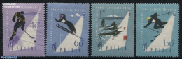 Poland 1961 Winterspartakiade 4v, Mint NH, Sport - Ice Hockey - Skiing - Sport (other And Mixed) - Ungebraucht