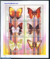 Central Africa 2001 Butterflies 6v M/s (6x280F), Mint NH, Nature - Butterflies - Centrafricaine (République)