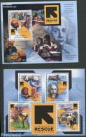 Central Africa 2012 International Rescue Committee 2 S/s, Mint NH, Health - History - Science - Health - Nobel Prize W.. - Nobelpreisträger