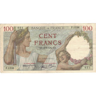 France, 100 Francs, Sully, 1939, P.1236 621, TTB, Fayette:26.07, KM:94 - 100 F 1939-1942 ''Sully''