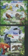 Burundi 2012 Endangered Birds 2 S/s, Mint NH, Nature - Birds - Birds Of Prey - Owls - Parrots - Altri & Non Classificati