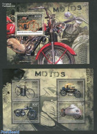 Central Africa 2012 Motorcycles 2 S/s, Mint NH, Transport - Motorcycles - Motorbikes
