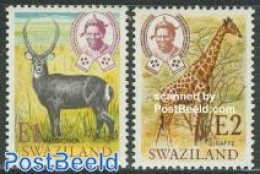 Eswatini/Swaziland 1975 Definitives 2v (E1 & E2), Mint NH, Nature - Animals (others & Mixed) - Giraffe - Swaziland (1968-...)
