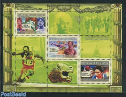 Guinea, Republic 2007 Olympic Winners 3v M/s, Mint NH, History - Sport - Transport - Nobel Prize Winners - Athletics -.. - Nobelpreisträger