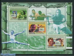 Guinea, Republic 2007 Olympic Winners 3v M/s, Mint NH, Sport - Athletics - Baseball - Olympic Games - Swimming - Atletiek