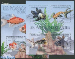 Burundi 2012 Fish 2 S/s, Mint NH, Nature - Fish - Fishes