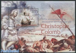 Burundi 2012 Columbus S/s, Mint NH, History - Transport - Explorers - Ships And Boats - Explorers