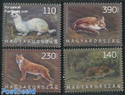 Hungary 2013 Animals 4v, Mint NH, Nature - Animals (others & Mixed) - Bats - Cat Family - Unused Stamps