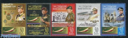 Brunei 2011 50 Years Armed Forces 5v [::::], Mint NH, History - Transport - Decorations - Militarism - Helicopters - A.. - Militares