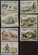 Monaco 1960 Postage Due, Post 7v, Mint NH, Nature - Transport - Horses - Post - Coaches - Railways - Ships And Boats - Altri & Non Classificati